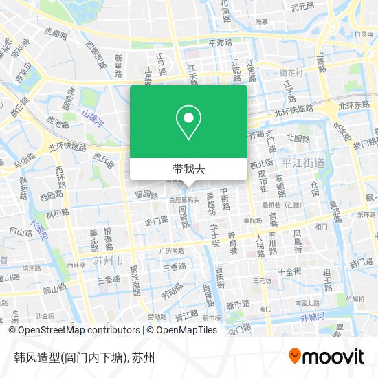 韩风造型(闾门内下塘)地图