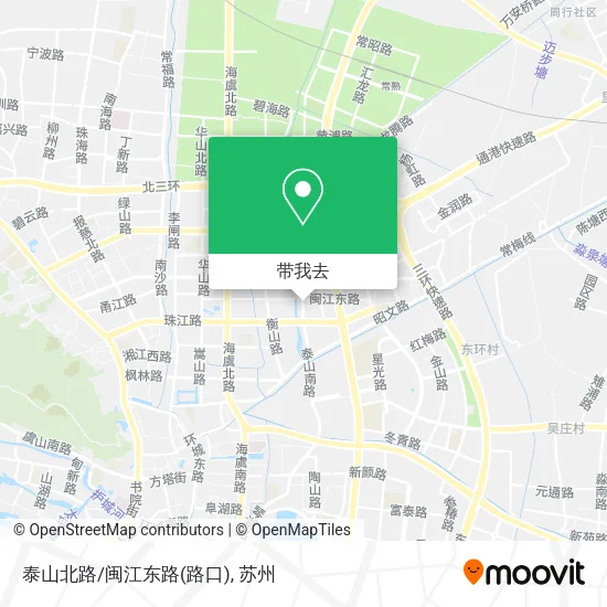 泰山北路/闽江东路(路口)地图