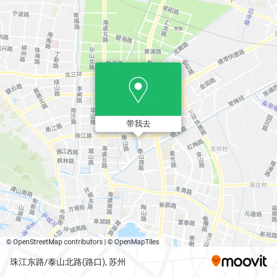 珠江东路/泰山北路(路口)地图