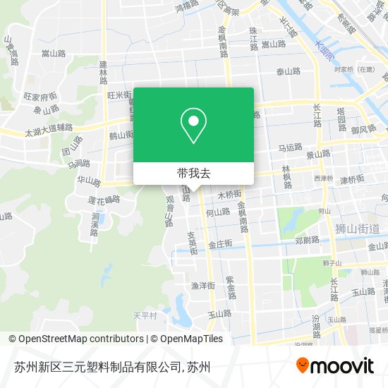 苏州新区三元塑料制品有限公司地图