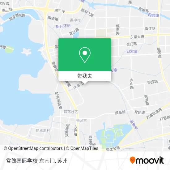 常熟国际学校-东南门地图