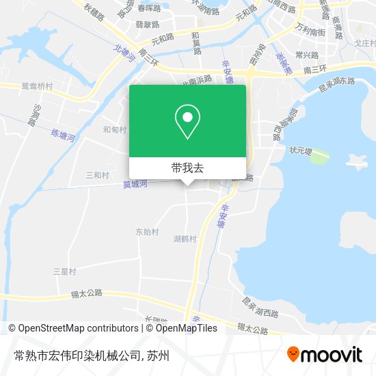 常熟市宏伟印染机械公司地图