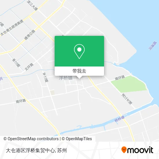 大仓港区浮桥集贸中心地图