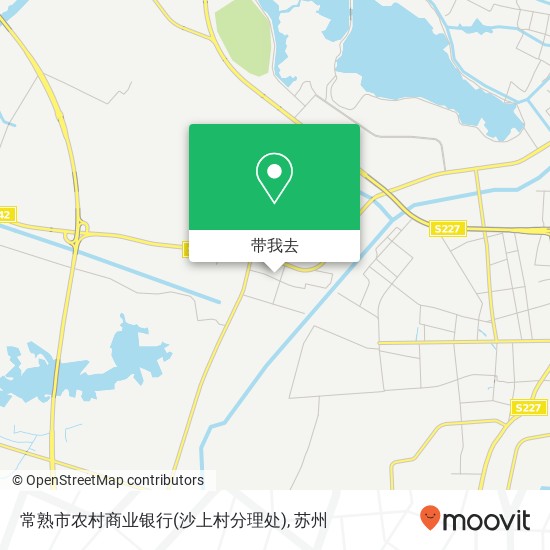 常熟市农村商业银行(沙上村分理处)地图