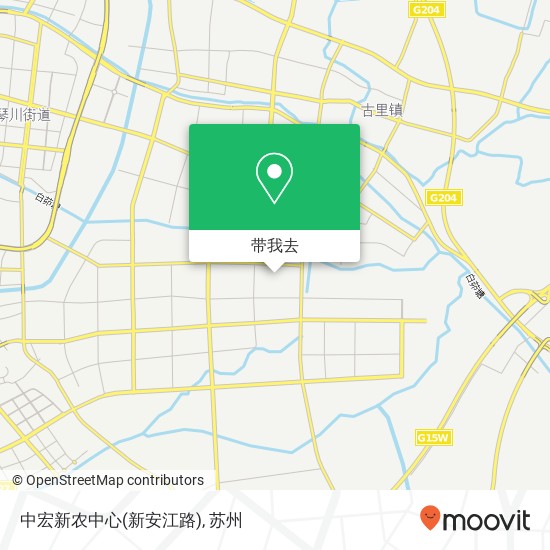 中宏新农中心(新安江路)地图