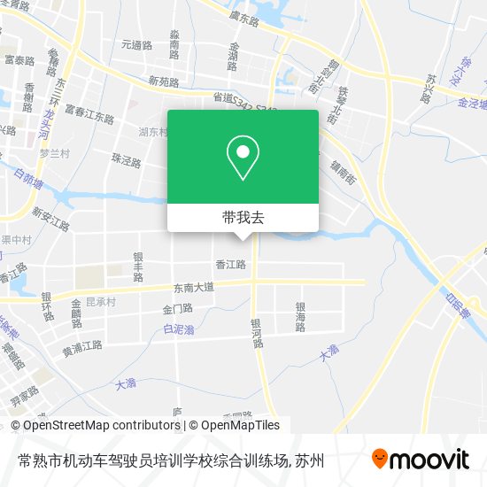 常熟市机动车驾驶员培训学校综合训练场地图