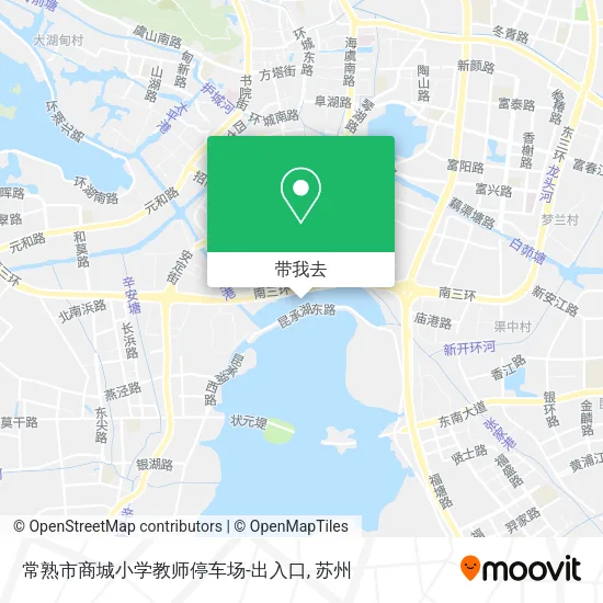常熟市商城小学教师停车场-出入口地图