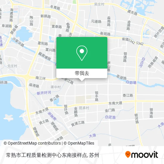 常熟市工程质量检测中心东南接样点地图