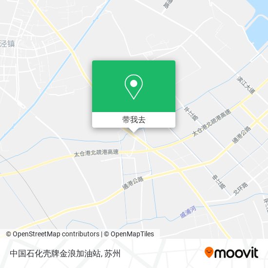 中国石化壳牌金浪加油站地图