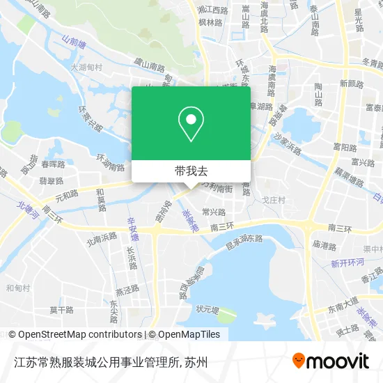 江苏常熟服装城公用事业管理所地图