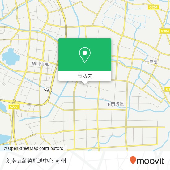 刘老五蔬菜配送中心地图
