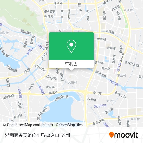 浙商商务宾馆停车场-出入口地图