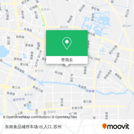 东南食品城停车场-出入口地图