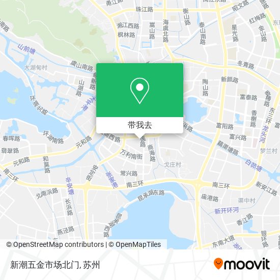 新潮五金市场北门地图