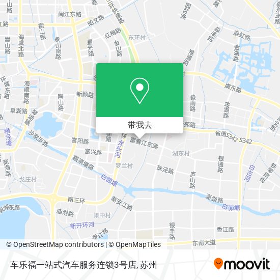 车乐福一站式汽车服务连锁3号店地图