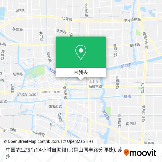 中国农业银行24小时自助银行(昆山同丰路分理处)地图