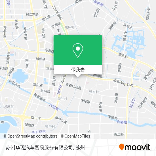 苏州华现汽车贸易服务有限公司地图