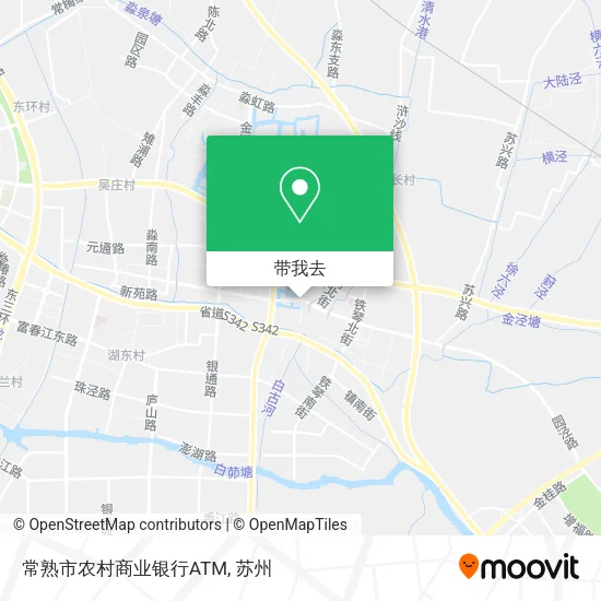 常熟市农村商业银行ATM地图
