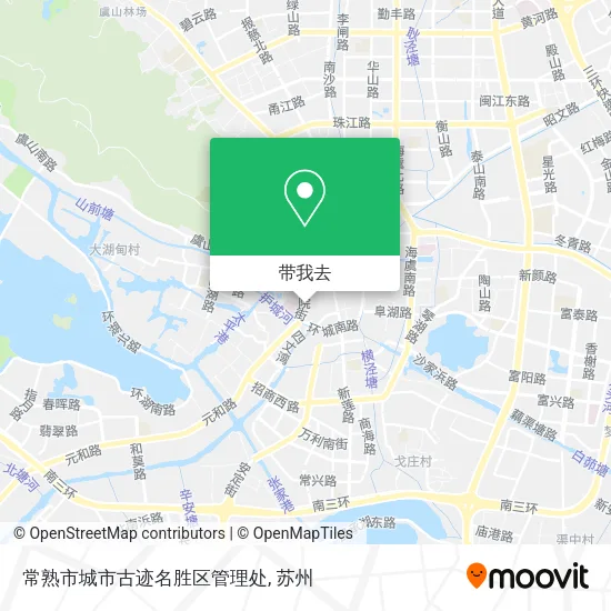 常熟市城市古迹名胜区管理处地图