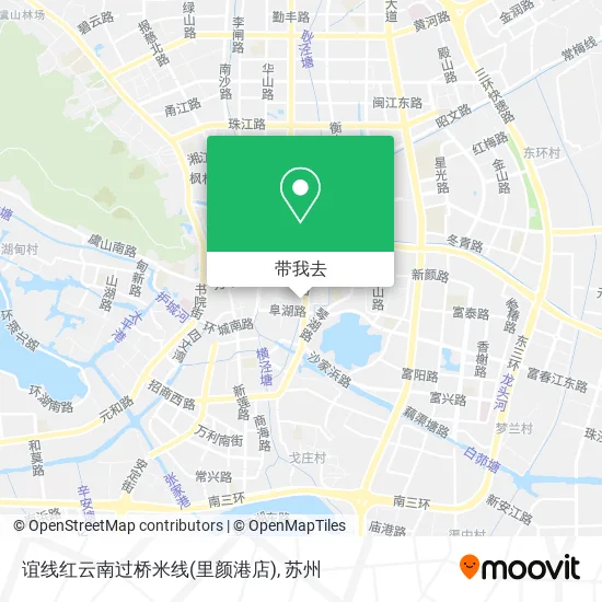 谊线红云南过桥米线(里颜港店)地图