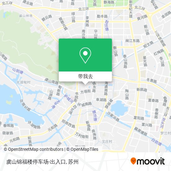 虞山锦福楼停车场-出入口地图