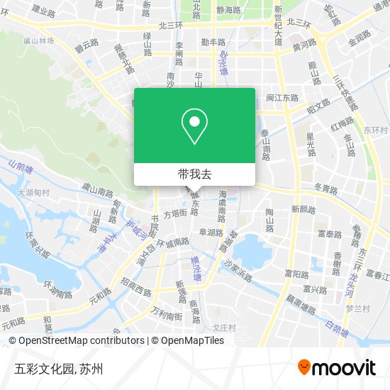 五彩文化园地图