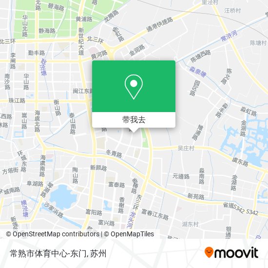 常熟市体育中心-东门地图