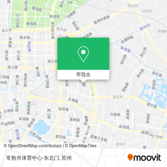 常熟市体育中心-东北门地图