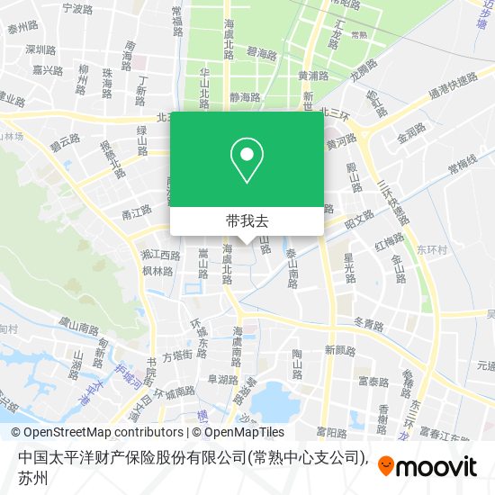 中国太平洋财产保险股份有限公司(常熟中心支公司)地图