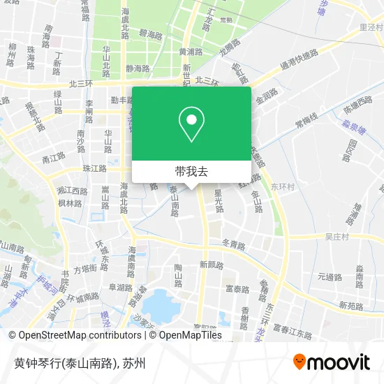 黄钟琴行(泰山南路)地图