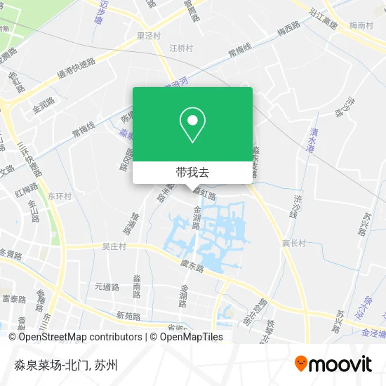 淼泉菜场-北门地图