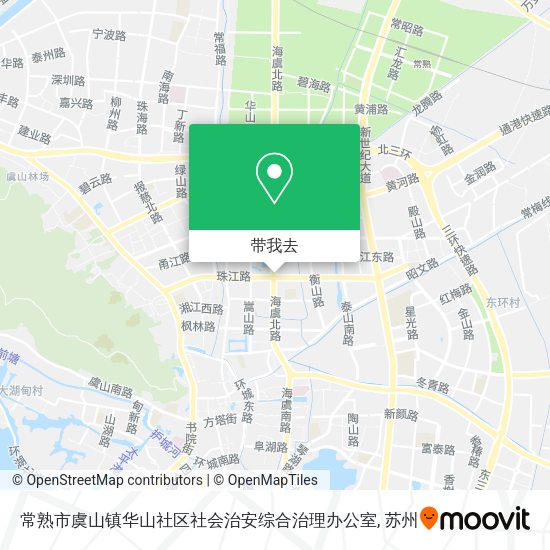 常熟市虞山镇华山社区社会治安综合治理办公室地图