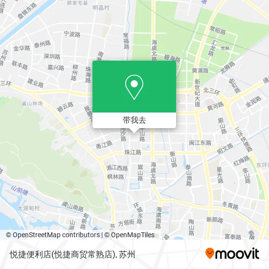 悦捷便利店(悦捷商贸常熟店)地图