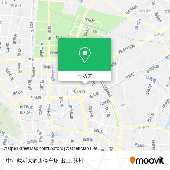 中汇戴斯大酒店停车场-出口地图