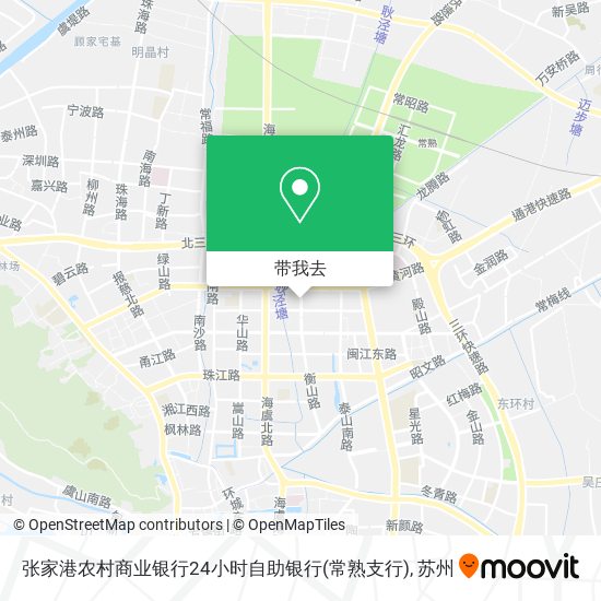 张家港农村商业银行24小时自助银行(常熟支行)地图