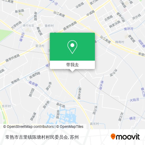常熟市古里镇陈塘村村民委员会地图