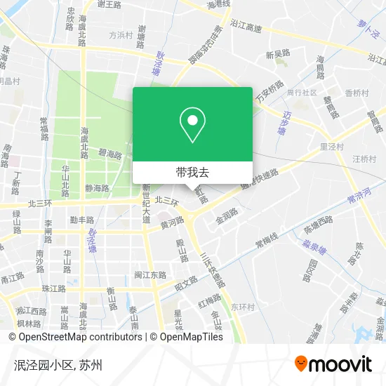 泯泾园小区地图