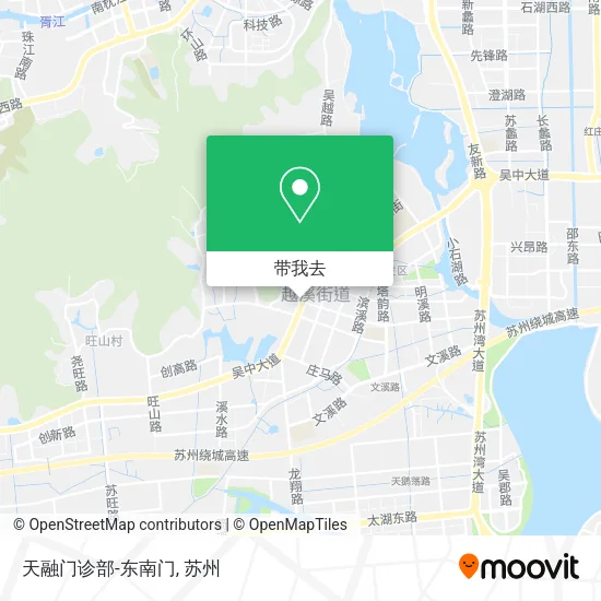 天融门诊部-东南门地图