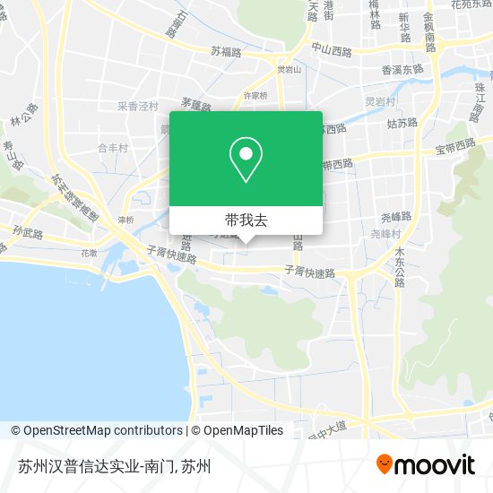 苏州汉普信达实业-南门地图
