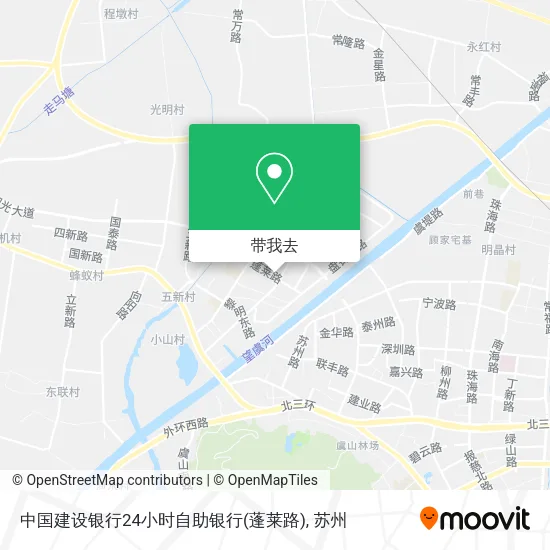 中国建设银行24小时自助银行(蓬莱路)地图