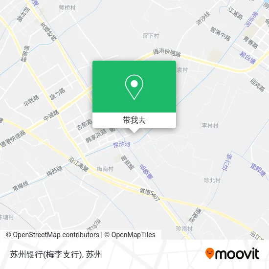 苏州银行(梅李支行)地图