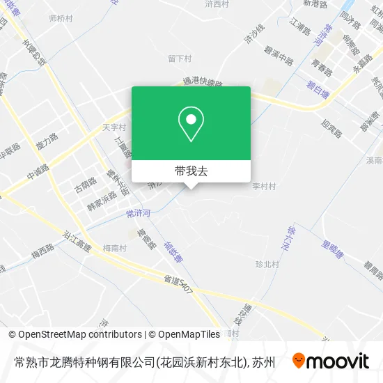 常熟市龙腾特种钢有限公司(花园浜新村东北)地图