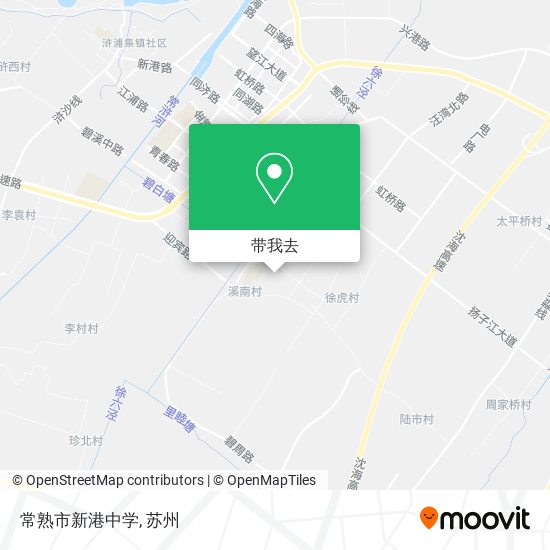 常熟市新港中学地图