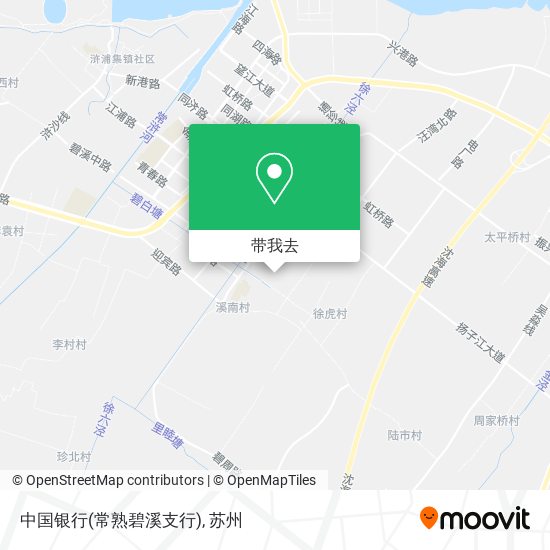 中国银行(常熟碧溪支行)地图