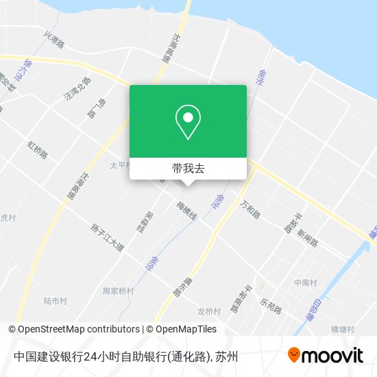 中国建设银行24小时自助银行(通化路)地图