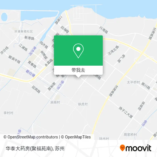 华泰大药房(聚福苑南)地图
