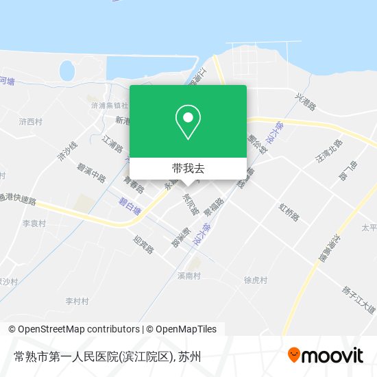 常熟市第一人民医院(滨江院区)地图