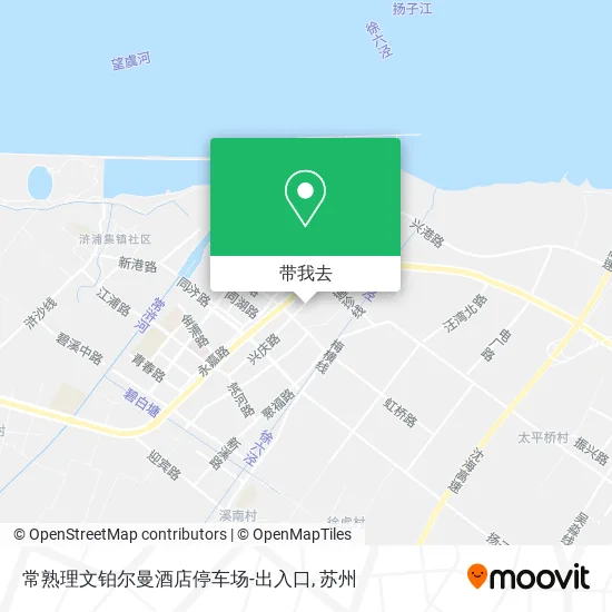 常熟理文铂尔曼酒店停车场-出入口地图