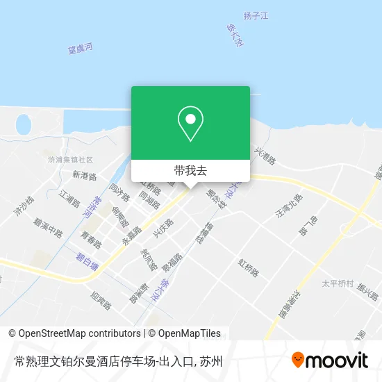 常熟理文铂尔曼酒店停车场-出入口地图