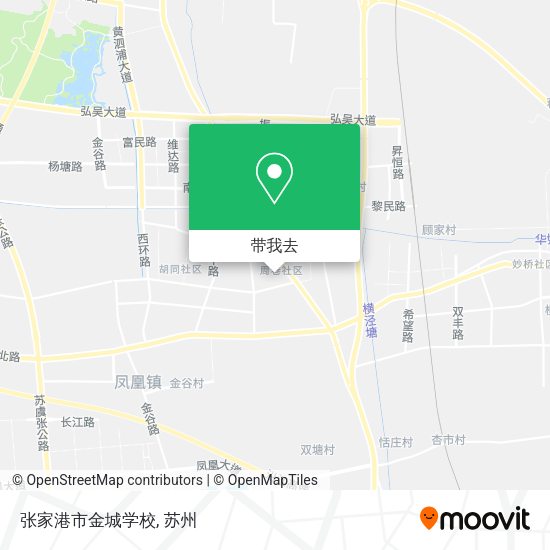 张家港市金城学校地图